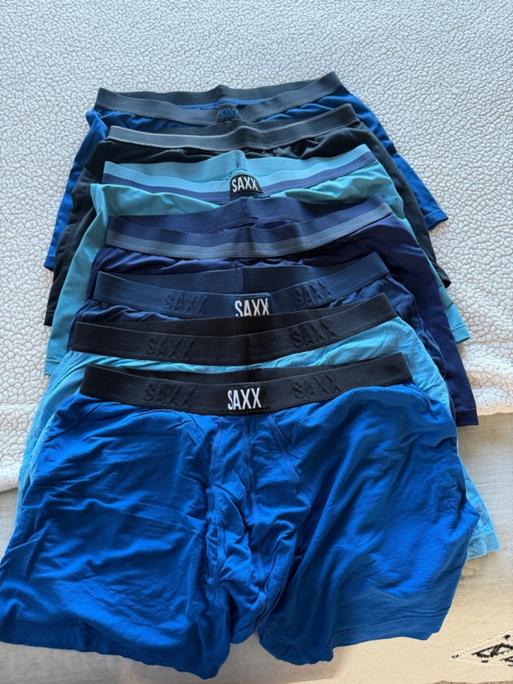 Saxx lot of 7 Mens Boxer Briefs - XL